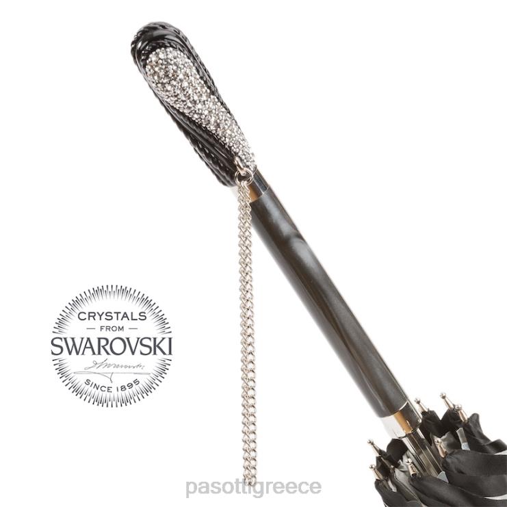 ομπρέλα | PASOTTI 185n plat-34 s8 - μαύρη ομπρέλα swarovski διπλό ύφασμα 2N6B8518 γυναίκες